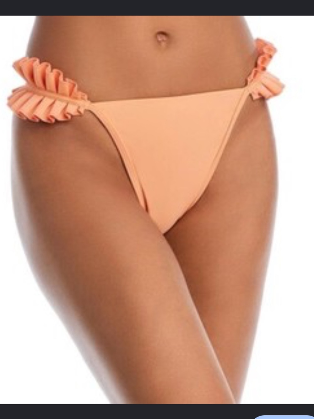 Andrea Iyamah Mulan Swim BIKINI BOTTOM Ruffled NWT